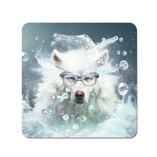 White Wolf Splashart Coasters