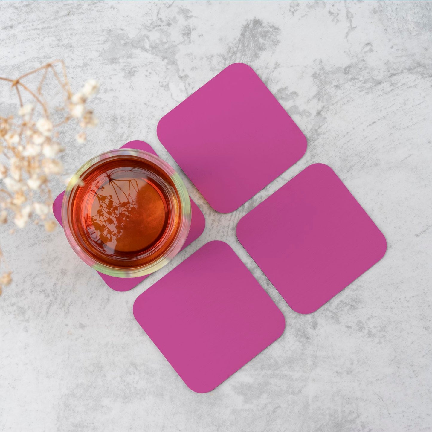 Fuchsia Plum Coasters