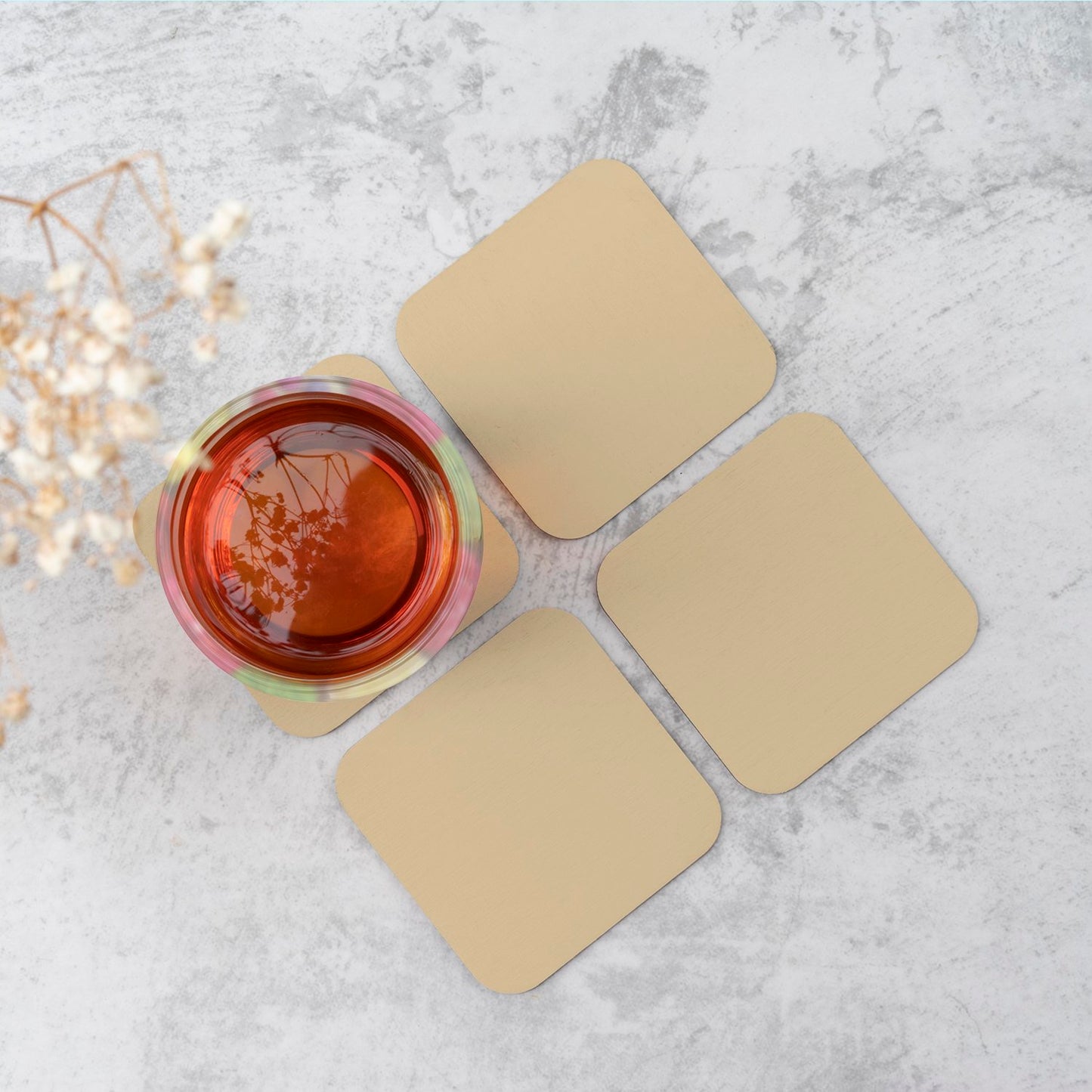 Biscuit Brown Coasters