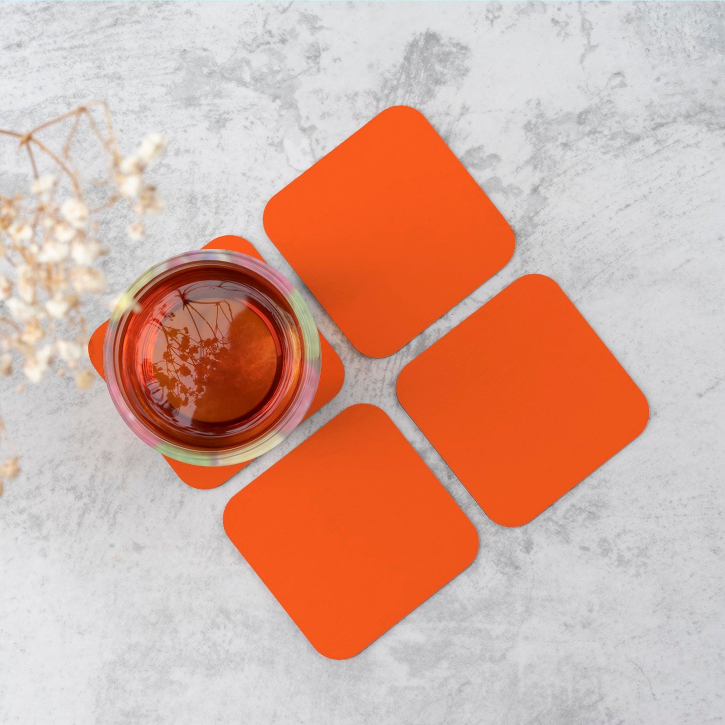 Flame Orange Coasters