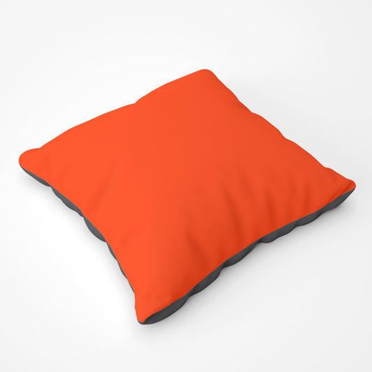 Flame Orange Floor Cushion