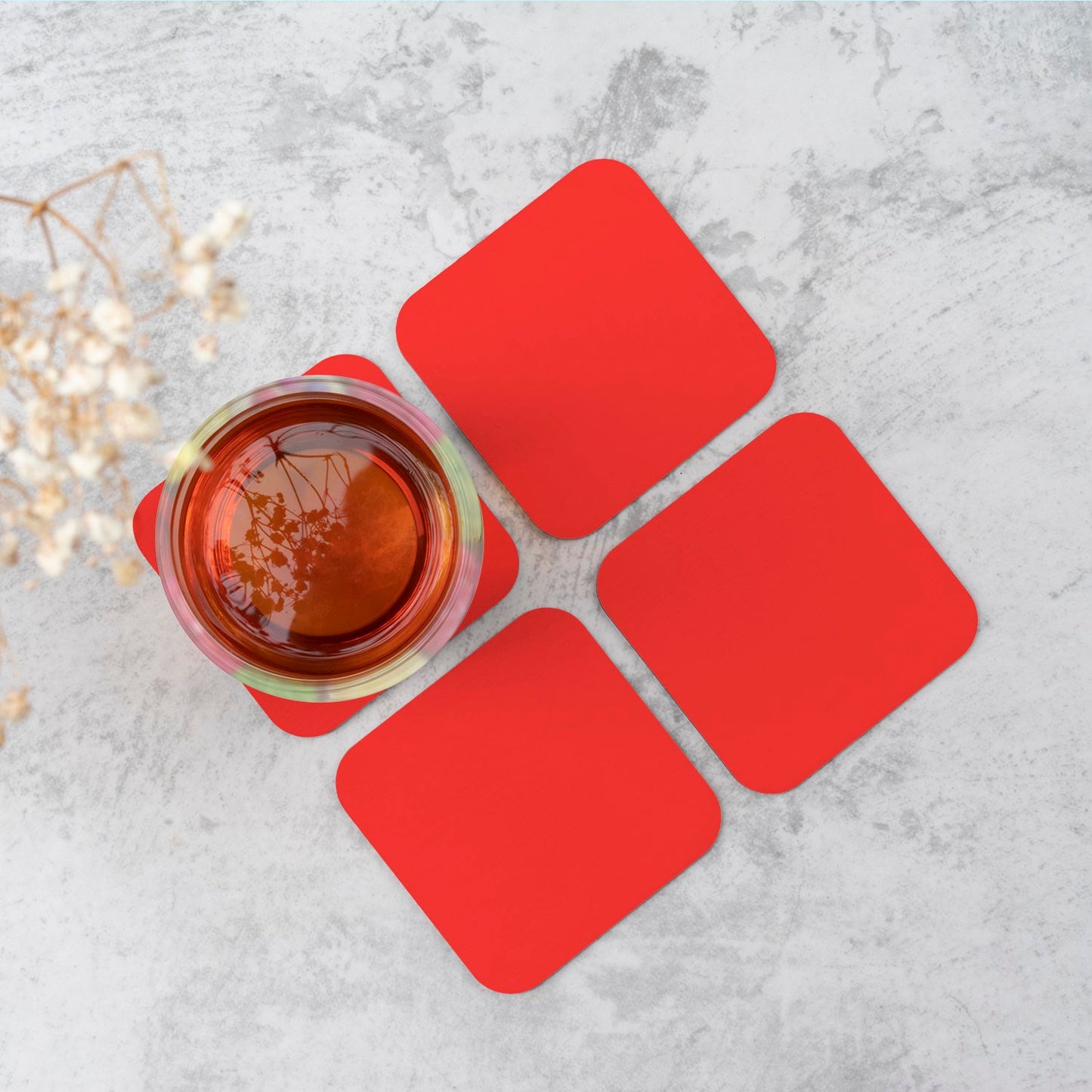 Fire Engine Red Coasters