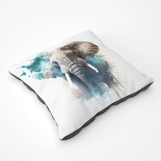 Majestic Elephant Splashart Floor Cushion