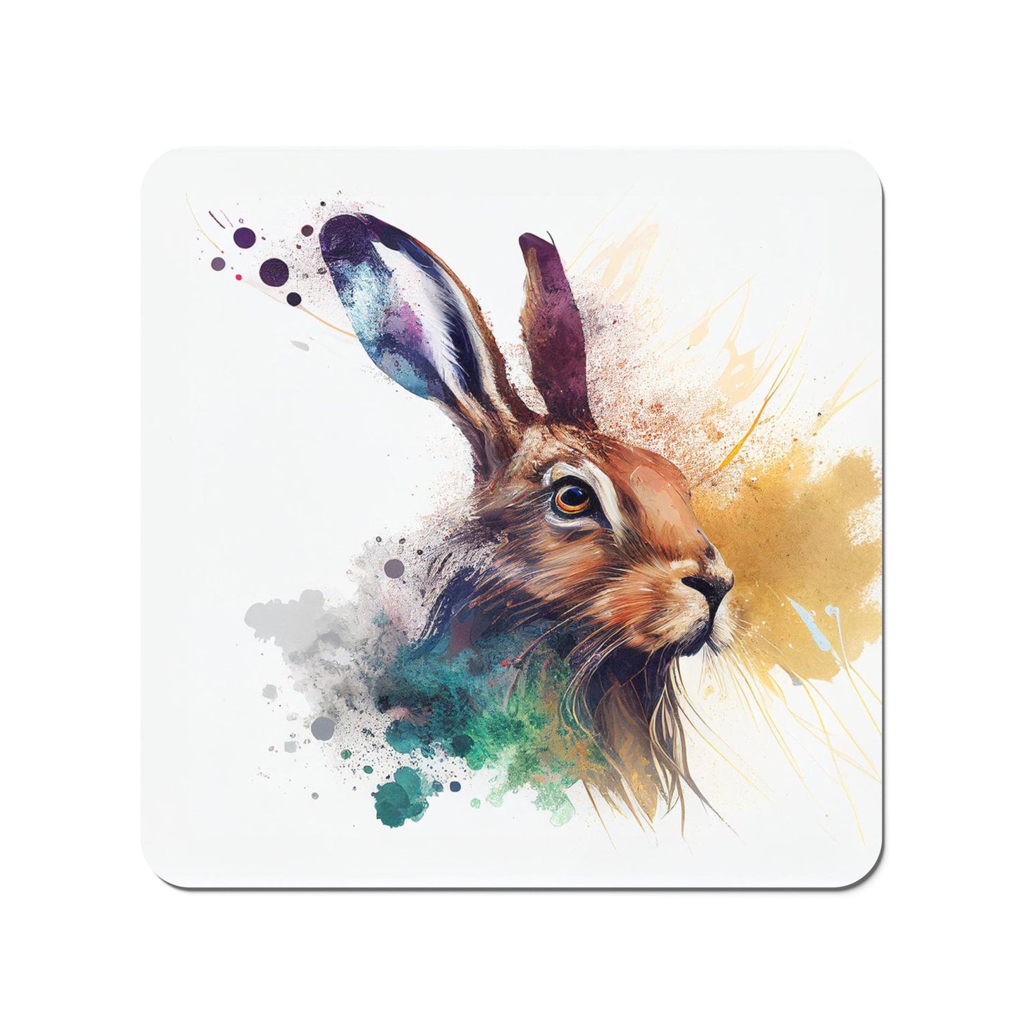 Hare Close Up Splashart Coasters