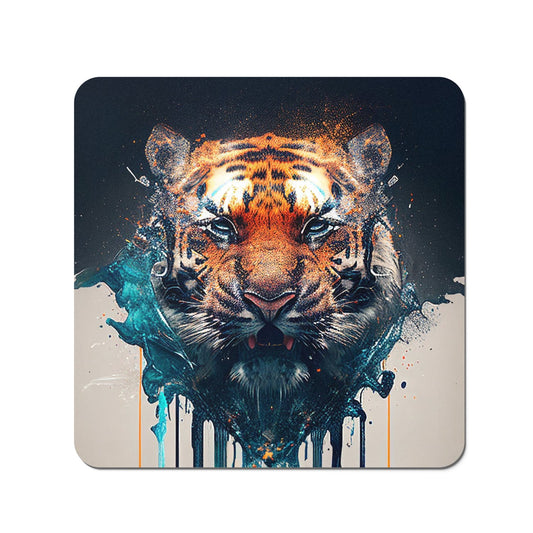 Tiger Face Splashart Coasters