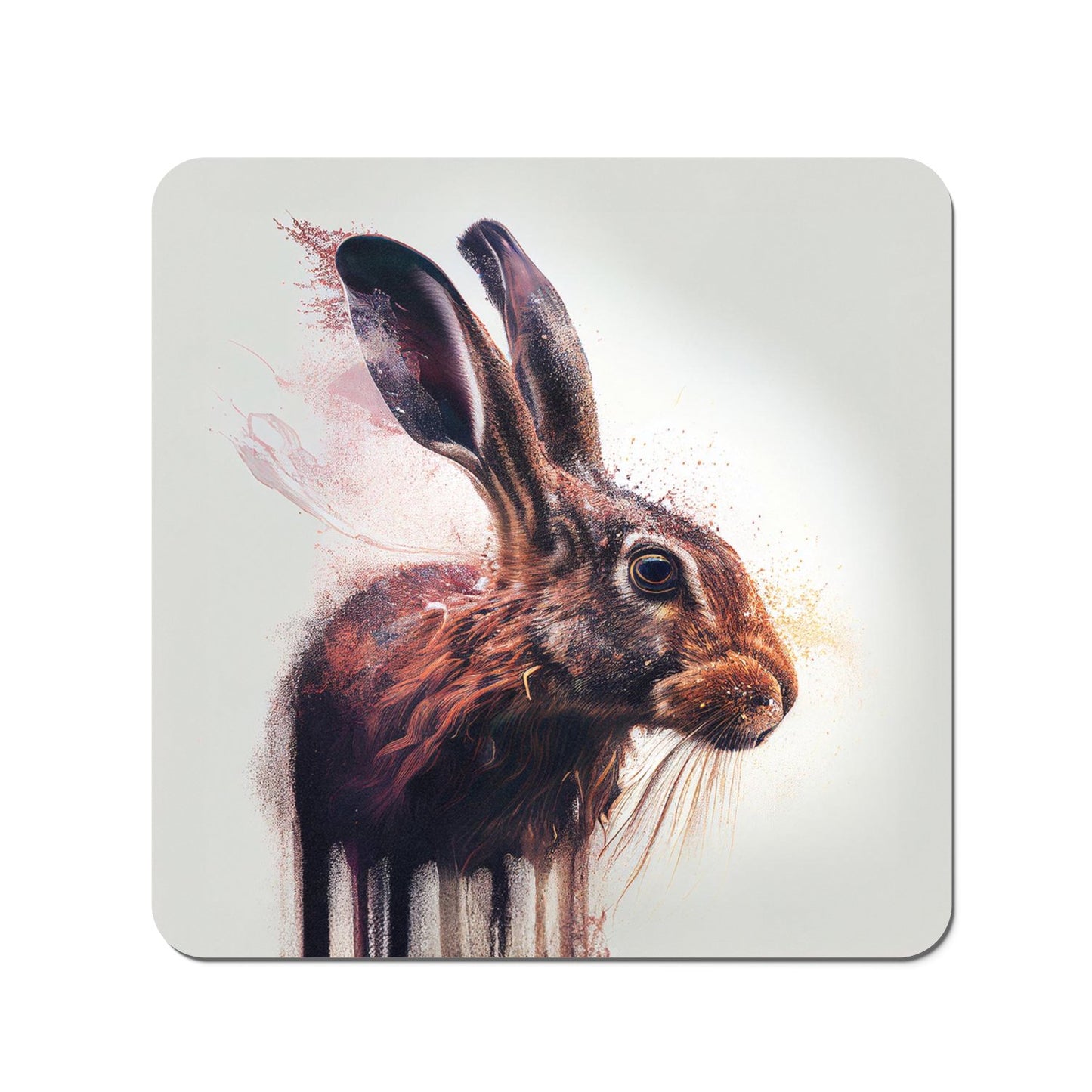 Hare Face Splashart Coasters