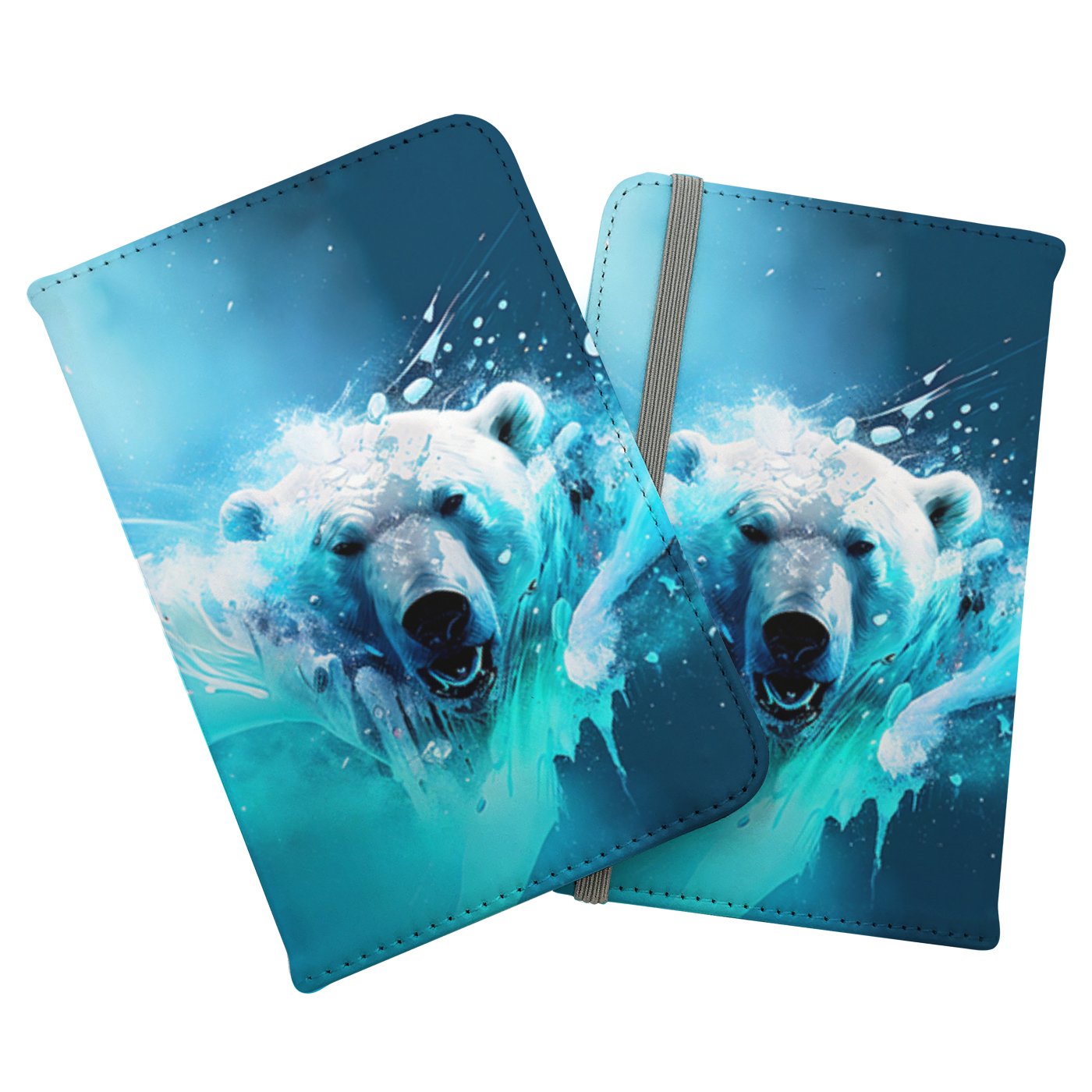 Polar Bear Face Splashart Passport Cover