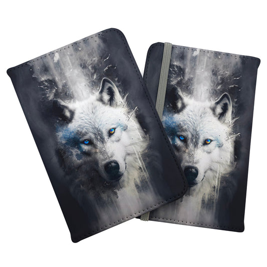 White Wolf Face Splashart Dark Backgrouns Passport Cover