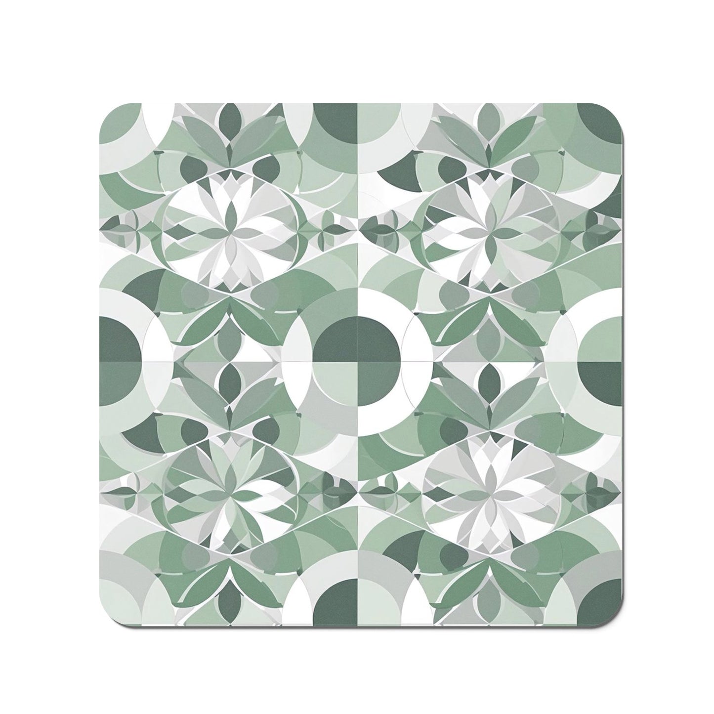 Geometric Pastel Green Coasters