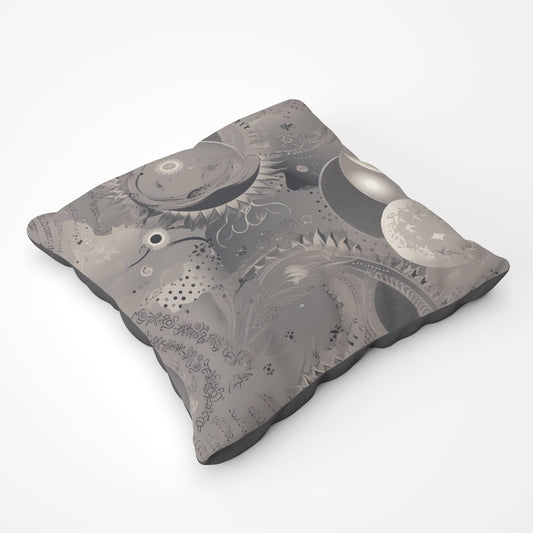 Abstract Moon Shapes Floor Cushion