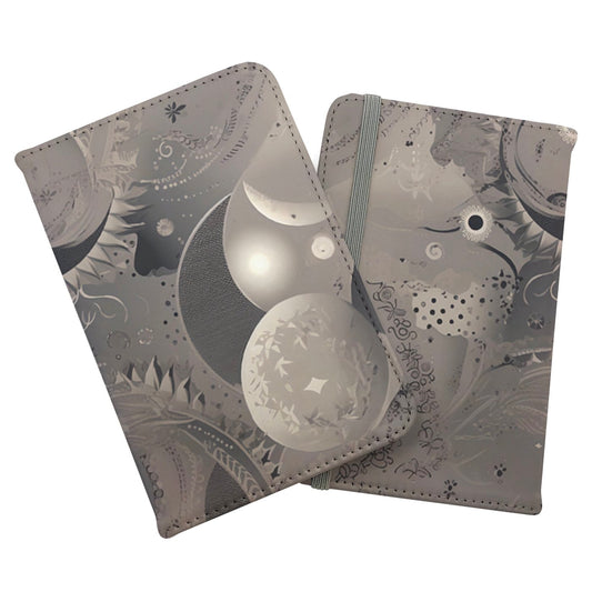 Abstract Moon Shapes Passport Cover