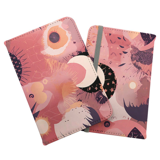 Abstract Red Pink Pattern Passport Cover