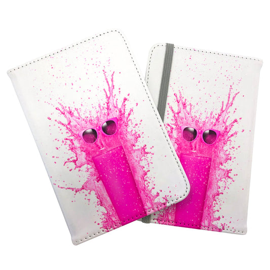 Pink Splashart Glass Passport Cover