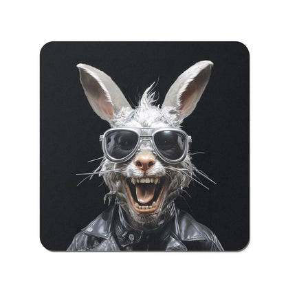 Funky Rabbit Face Coasters