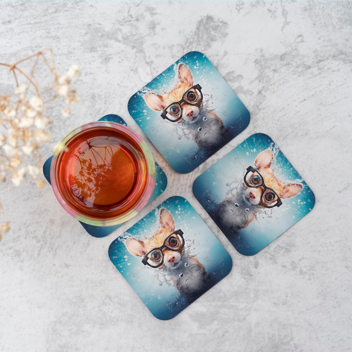 Splashart Doormouse Coasters