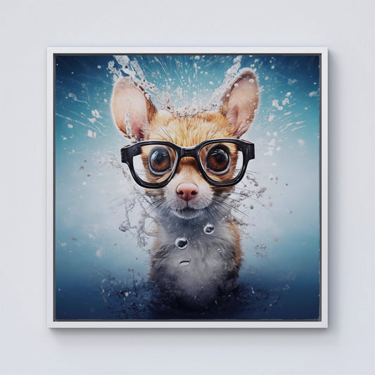 Splashart Doormouse Framed Canvas