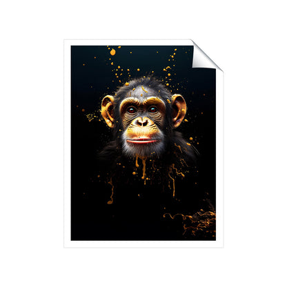 Splashart Cheeky Chimp Face Art Prints