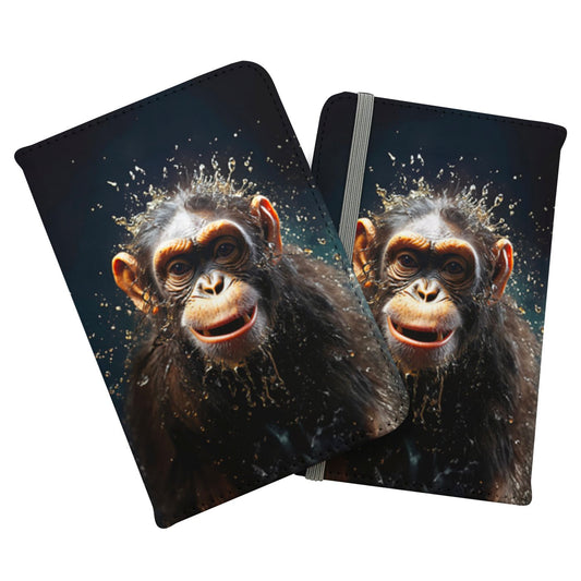 Realistic Monkey Face Splashart Passport Cover