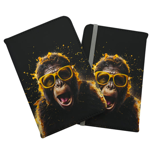 Splashart Monkey Face With Yellow Glasses Passport Cover