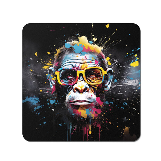 Coloured Splashart Monkey Face Coasters