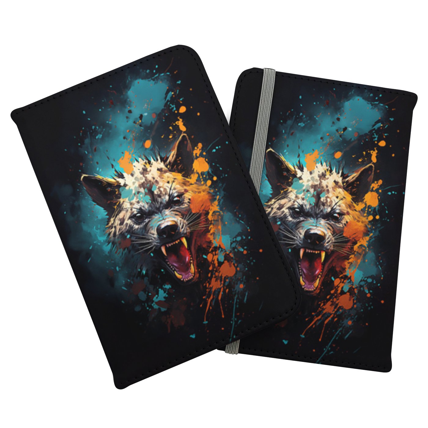 Splashart Angry Hyena Face Passport Cover