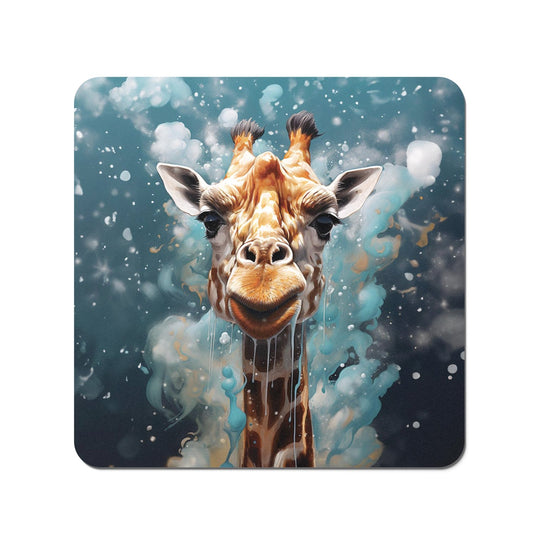 Splashart Giraffe Face Coasters