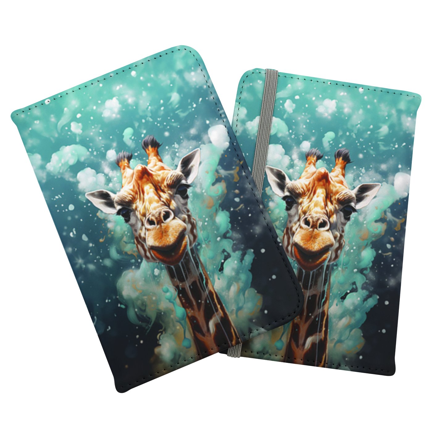 Splashart Giraffe Face Passport Cover