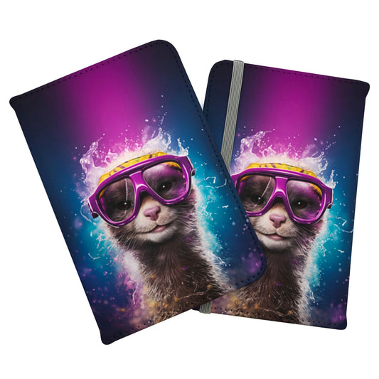 Splashart Ferret Purple Passport Cover