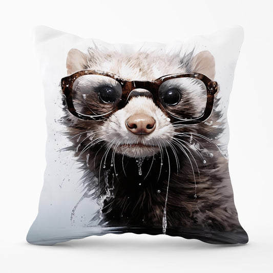 Splashart Ferret Outdoor Cushion