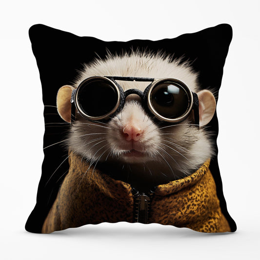 Realistic Doormouse Outdoor Cushion