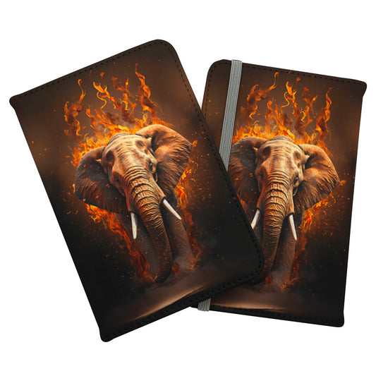 Splashart Elephant and fire Passport Cover