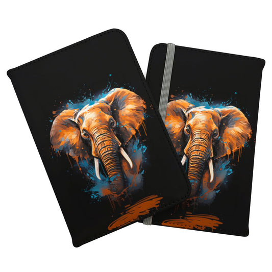 Splashart Elephant Blue Passport Cover