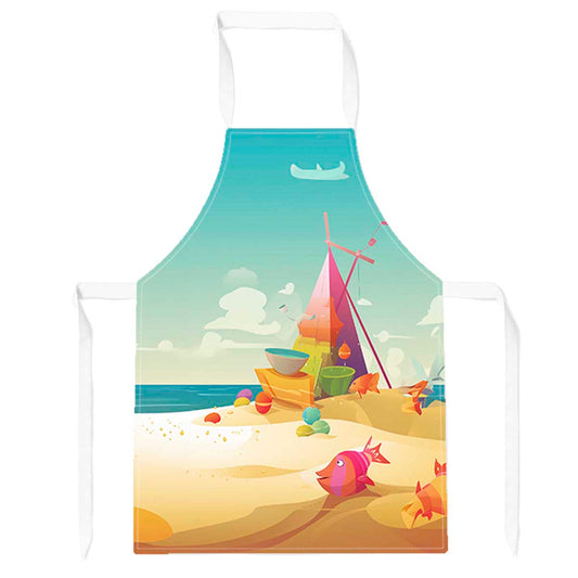 Fish On A Beach Holiday Apron