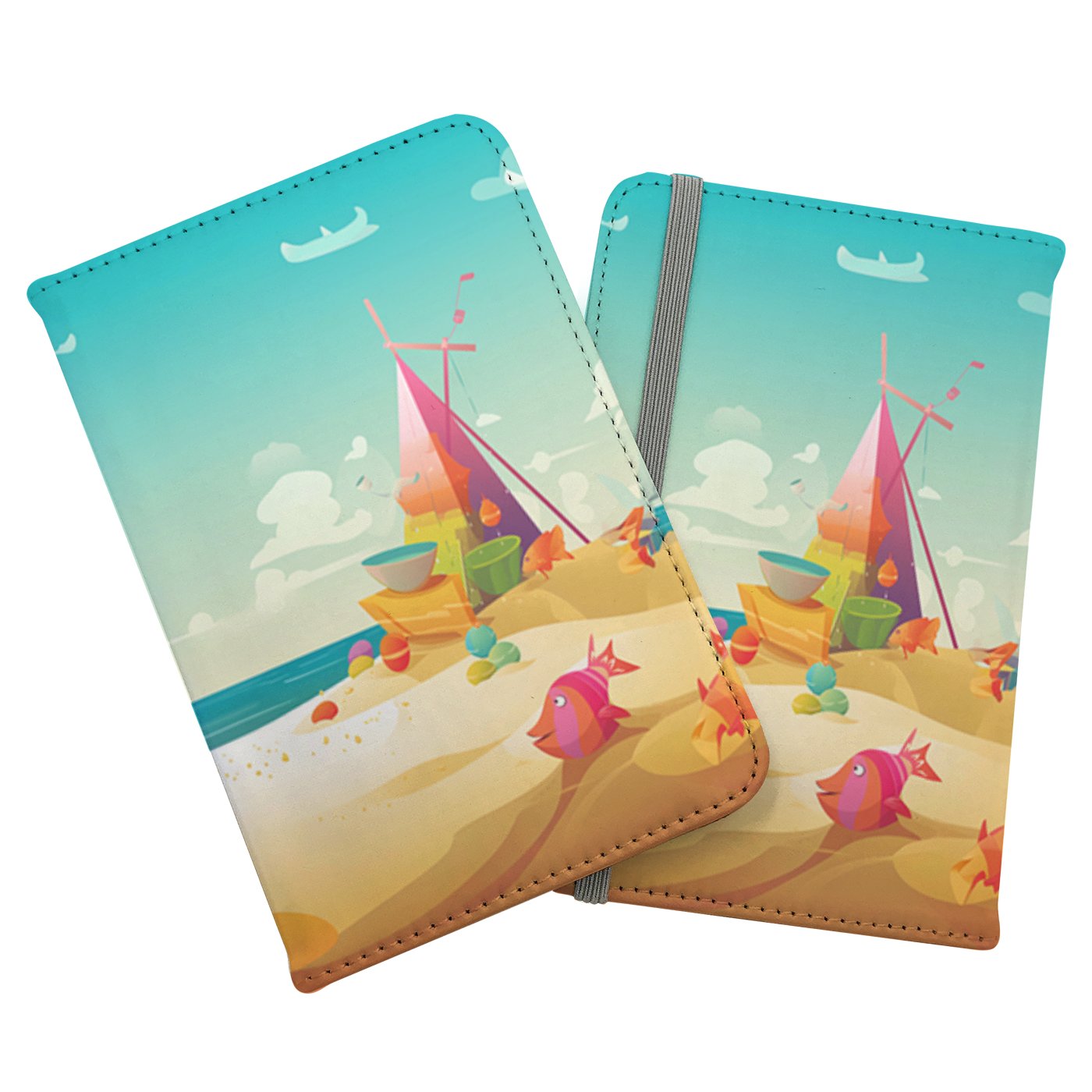 Fish On A Beach Holiday Passport Cover