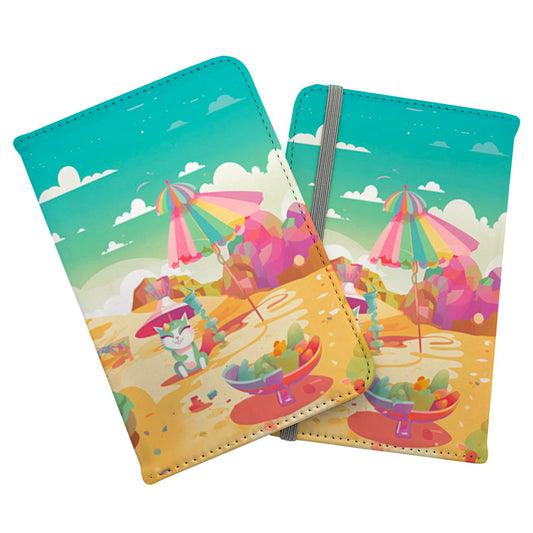 Kitten On A Beach Holiday Passport Cover