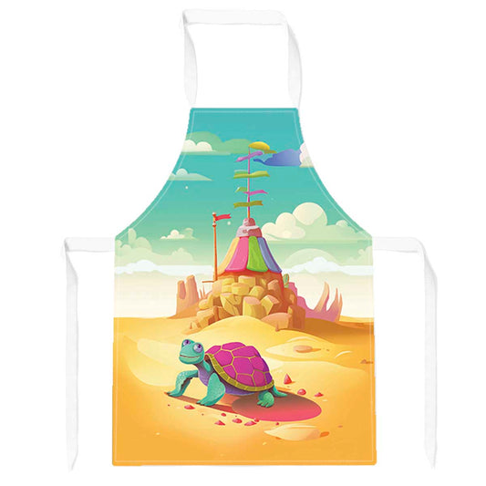 Turtle On A Beach Holiday Apron