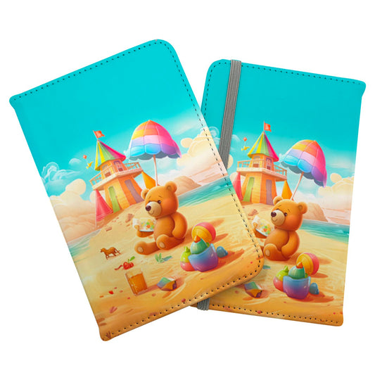 Bear On A Beach Holiday Passport Cover