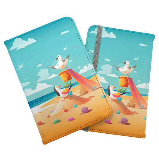 Seagulls On A Beach Holiday Passport Cover