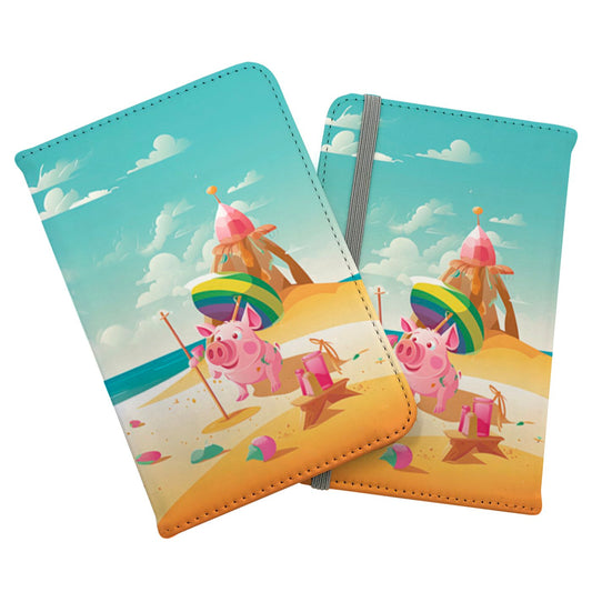 Piglet On A Beach Holiday Passport Cover