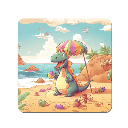 Dragon On A Beach Holiday Coasters