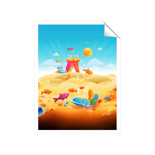 Fishes On A Beach Holiday Art Prints