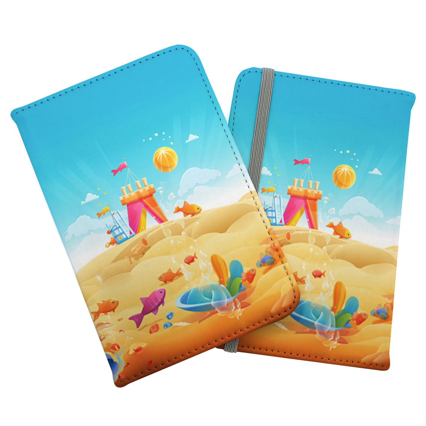 Fishes On A Beach Holiday Passport Cover