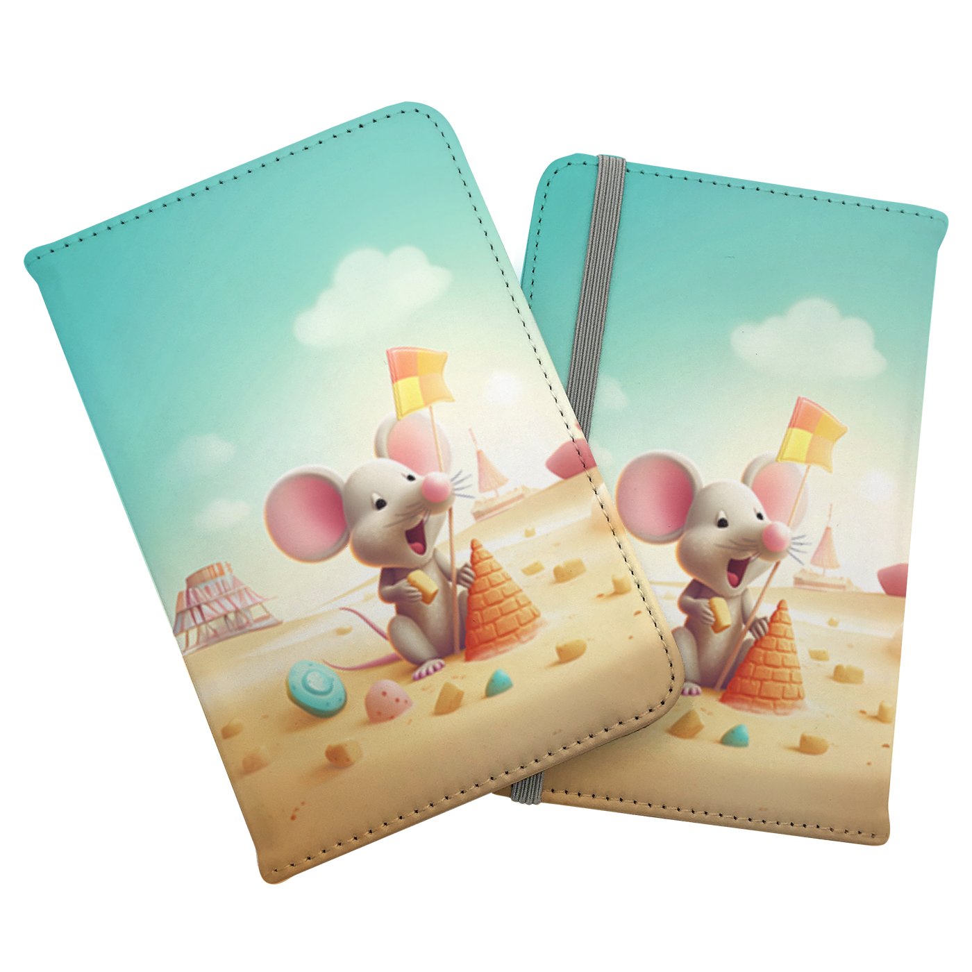 A Mouse On A Beach Holiday Passport Cover