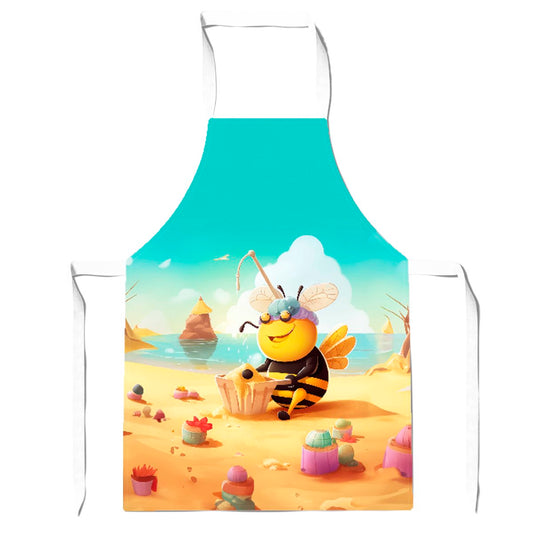 Bumblebee On A Beach Holiday Apron