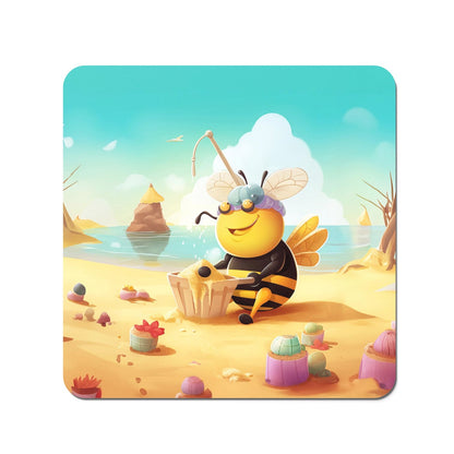 Bumblebee On A Beach Holiday Coasters