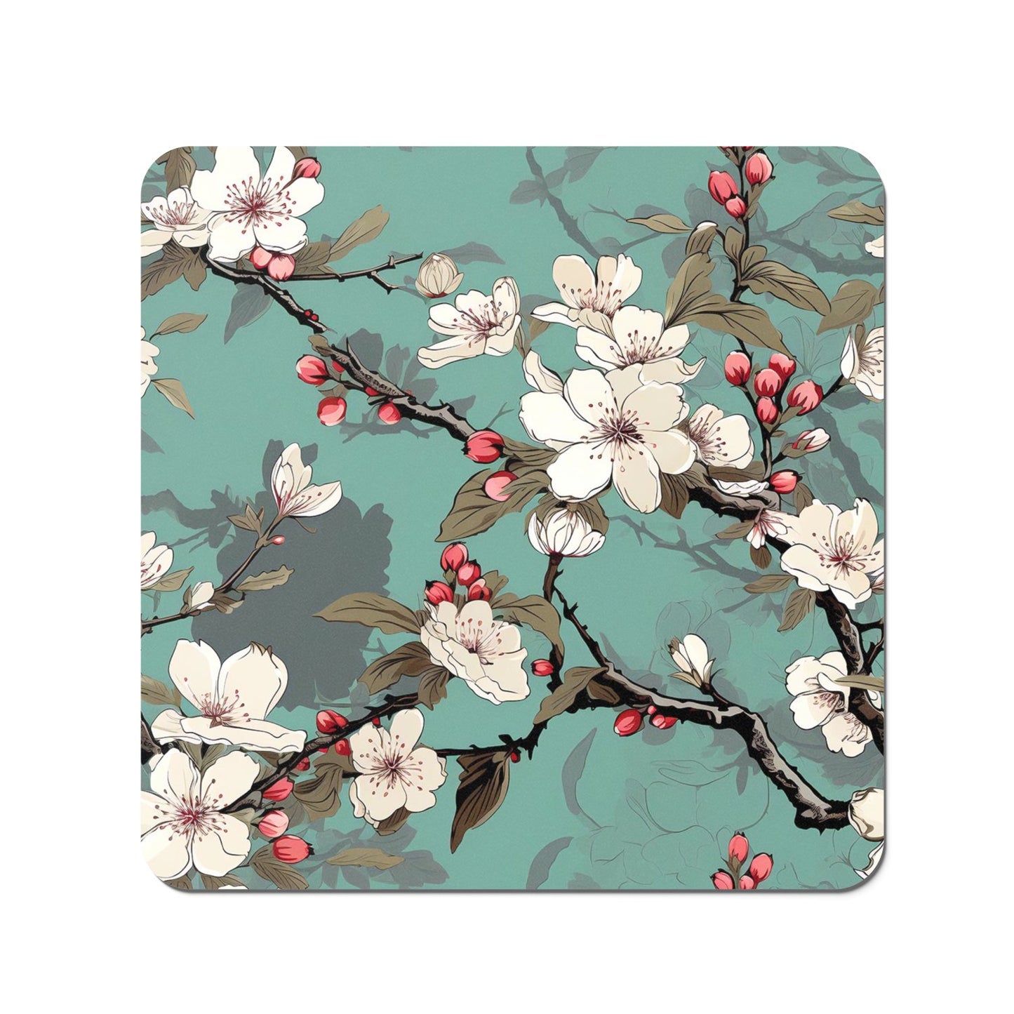 Pink Blossom Asian Design Coasters