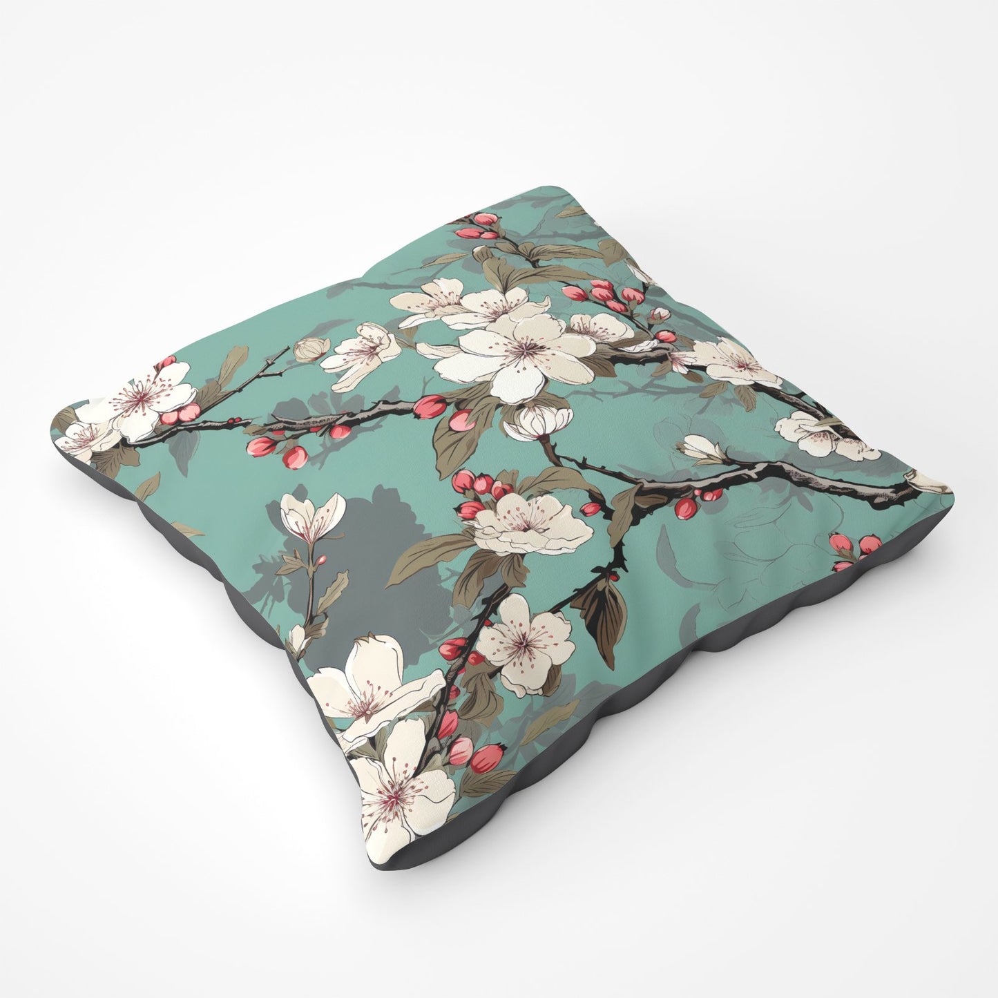 Pink Blossom Asian Design Floor Cushion