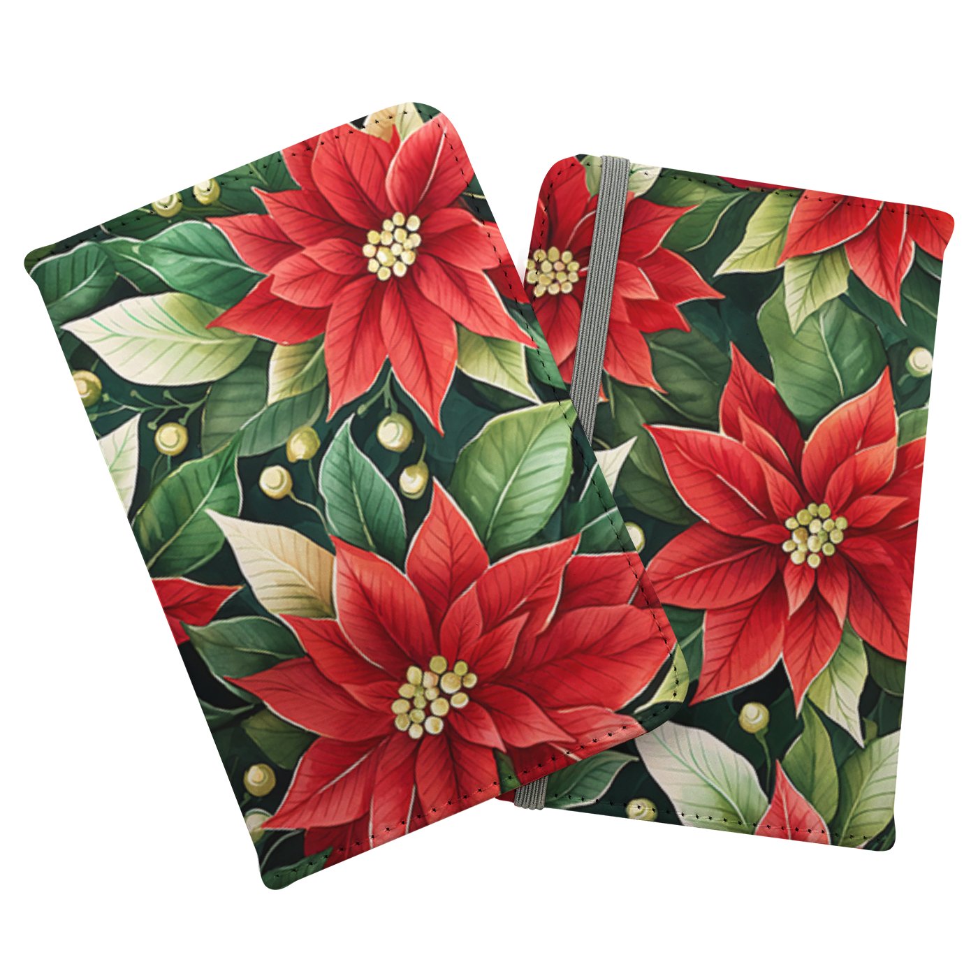 Poinsetta Watercolour Passport Cover