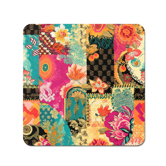 Patchwork Mixed Textiles Coasters