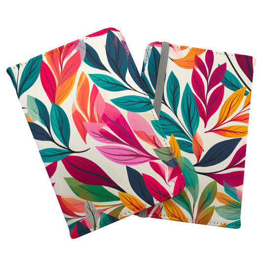 Bright Leaves Pattern Passport Cover